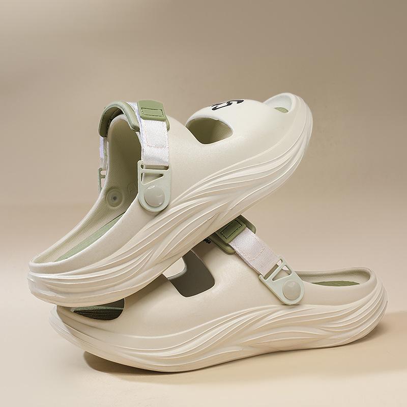 

Summer new casual fashion slippers couple thick-soled non-slip heightening sandals home deodorant soft-soled sandals men 44-45