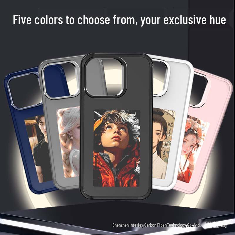 Ultra HD 3.97-inch E-Ink DIY Protective Case for iPhone 13/14/15