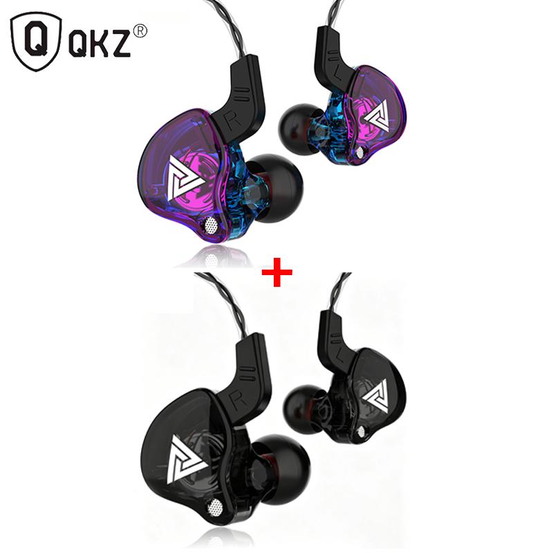3.5MM Headset Music Earbuds In Ear With Mic Original QKZ AK6 Copper Driver Earphones HiFi Subwoofer Headset Monitor Headphones