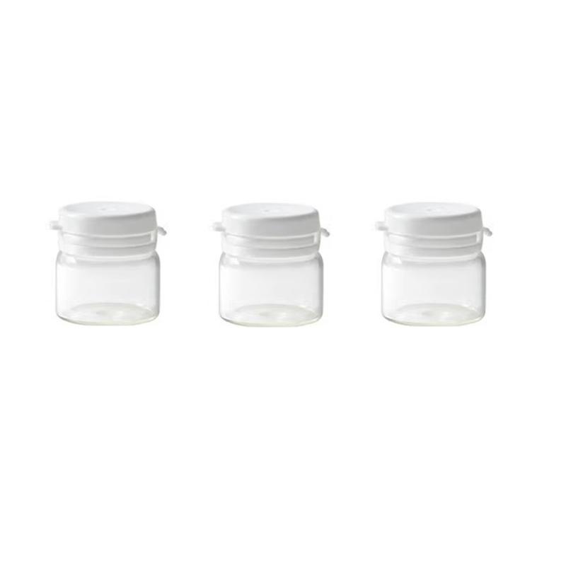 3/6/10Pcs Cosmetic Jars Travel Glass Containers Clear Buttercream Bottles With Lids & Inner Plug Mini Refillable Boxes