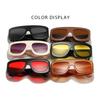 Retro Oversized Square Sunglasses for Women Men Latest Fashion Shades UV400 Outdoor Men Sun Glasses New Punk Eyewear