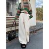 Pantaloni a zampa larga in velluto a coste da donna Autunno Inverno Nuova Moda Eleganti Taglie Forti Larghi Casual Semplici Lunghi Pantaloni Dritti Abbigliamento