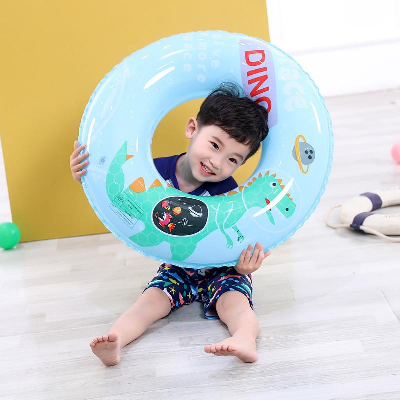 And Adult Childrens Cartoon Mermaid Dinosaur Thickened Inflatable Swimming Ring