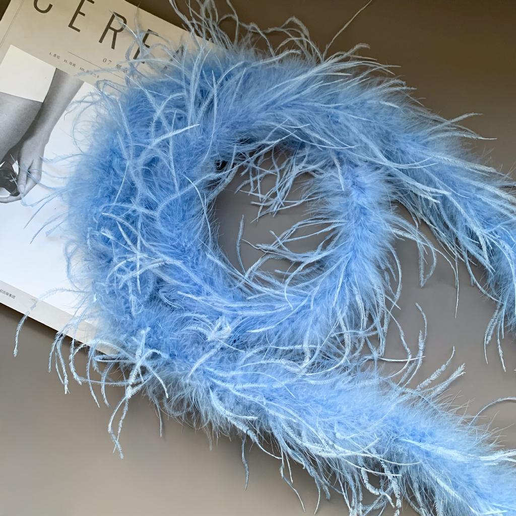 Colored Feather Strips, Ostrich Hair, Top Strips, Dance Costumes DIY Decorative Materials, Clothing Accessories