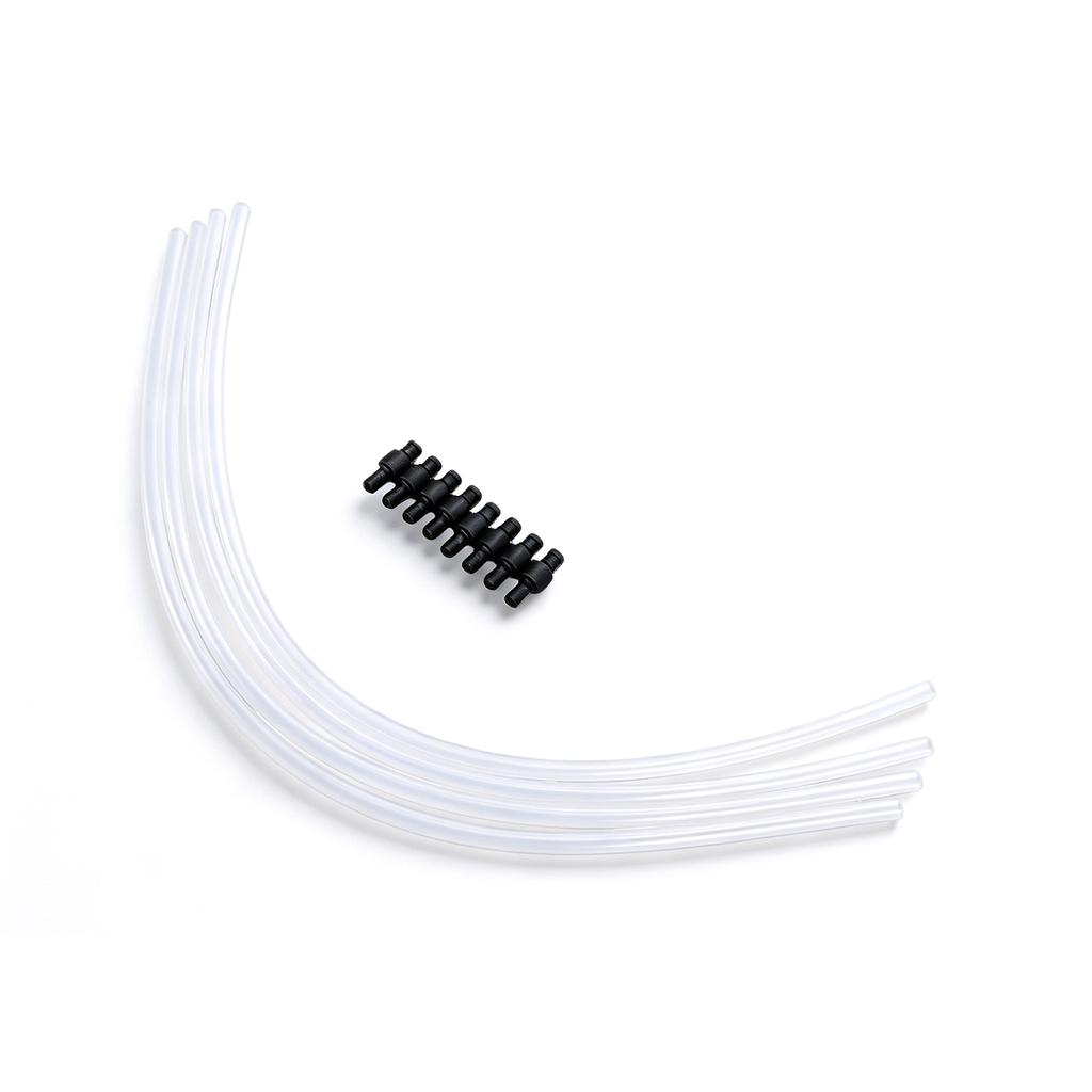 4pcs Silicone Milk Tube Hoses Replacement Pipe with 8pcs Connectors for Automatic Coffee Machine 4 X Transparent Hoses