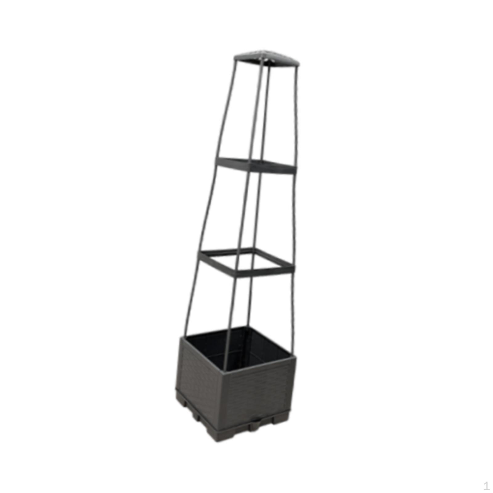 

Garden Bed Planter with Trellis for Tomatoes And Climbing Plants 3 Tier