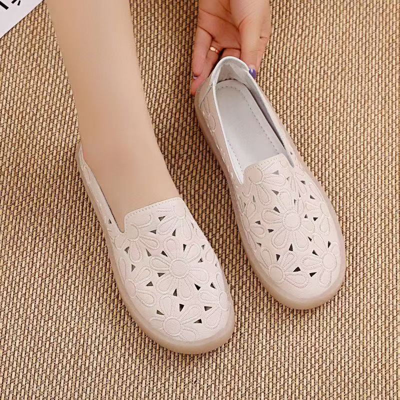 Nurse shoes summer breathable soft sole 2025 new mother soft sole maternity shoes Mori single shoes women's breathable hole shoes