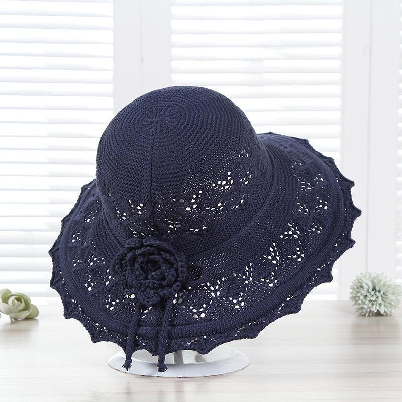 Verano transpirable sección delgada plegable sombrilla sombrero para el sol viaje playa señoras sombrero