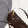 Elegant Faux Suede Leather Shoulder Bag Solid Color Lightweight Pillow Bag Adjustable Strap Women's Handbag Casual Use
