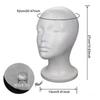 Foam Head for Wigs Female Mannequin Head Headset Wig Display Stand Hairpieces Lightweight Cap Stand for Home Salon Travel