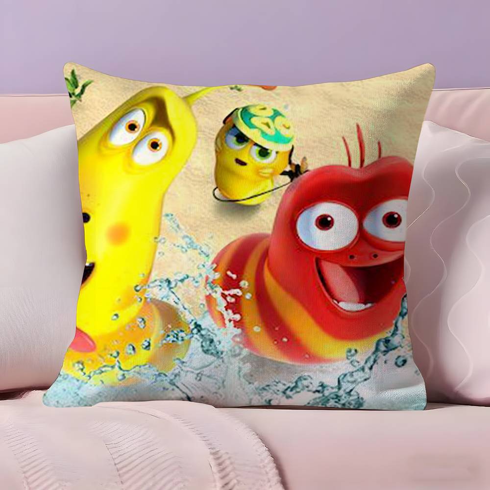 L-Larva Funny Pillow Case  Ultra Soft Skin Friendly Fabric Cloud Like Comfort & Concealed Zipper