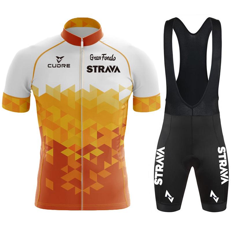 2022 event cycling suit Strava Tour de France short-sleeved overalls cycling suit