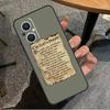 Christianity Lord Prayer For OPPO Reno 14 13 12 11 10 Pro 8T 11F 12F 13F 14F 7 8 Lite OPPO Find X8 X6 X5 X9 Pro Case