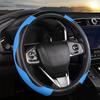 Coprivolante Auto Universale Antiscivolo Traspirante Stagioni Quattro Pelle Carbonio Fibra Interni PU Protezione Automobile G7Y9