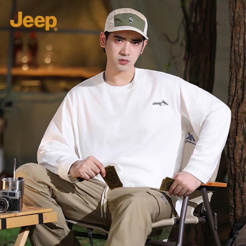 JEEP Men s Retro Print Long Sleeve T-Shirt 5XL