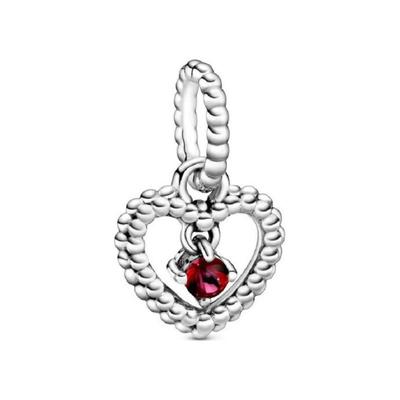 Heart Shape Design Sterling Silver Necklace/pendant Men and Women Same Style Couple Model Silver 798854C02