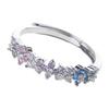 Unique Finger Rings Adjustable Rings Four Leaf Grass Opening Rings Eye Catching Finger Jewelry Date Jewelry for Daily