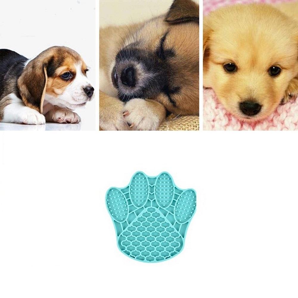 Bear Paw Silicone Pet Bowl Licking Mat For Cats Dogs Wet and Dry Food Suitable