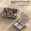 Travel Waterproof Medicine Organizer Small Pill Box Pill Case Pill Organizer Purses Compact Travel Medicine Holder for Vitamins