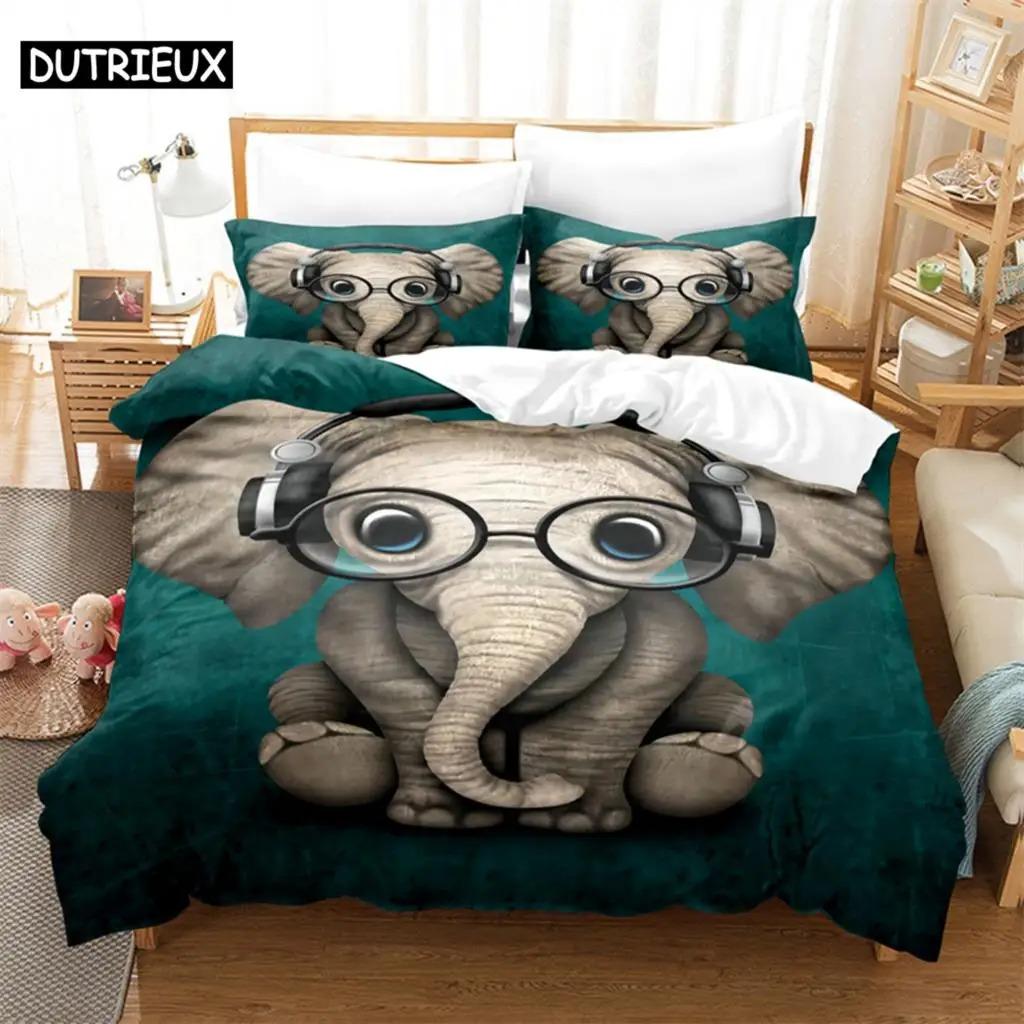 

Cartoon Animal Comfortable Duvet Quilt Cover Pillowcase Bedding Set Children Bedroom Decoration Home Textile 70x133cm 2pcs