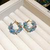 Irregular Natural Stone Pearl Earrings Sweet and Fresh Earrings Fashionable and Versatile Earrings