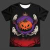 Halloween 3D T-shirt Death Day Sugar Skull Print Men's and Women's Retro Horror Style Short Sleeve Pattern Top
