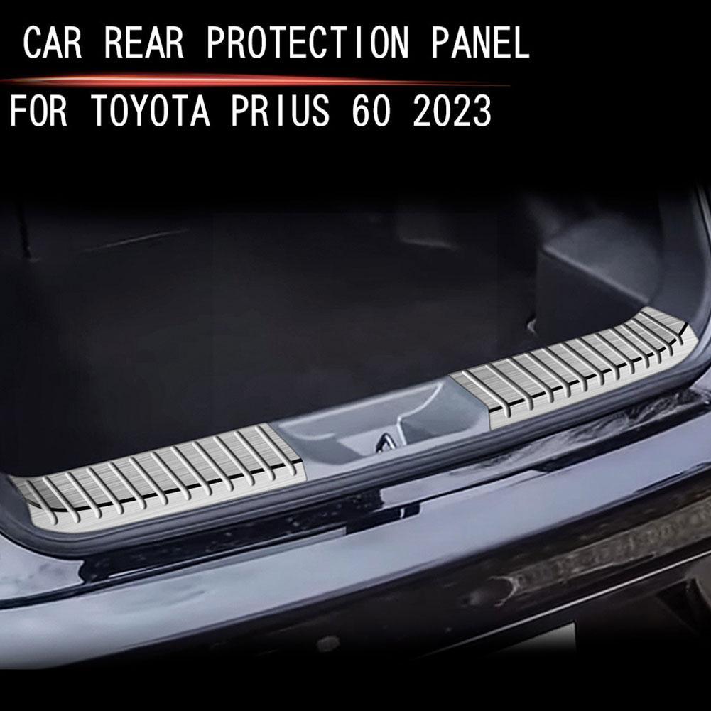 Car Rear Bumper Foot Plate Trunk Door Sill Guard Pedals Cover Protector Car Accessories For Toyota Prius 60 Series 2024 202 X4A6