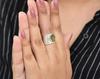 Solid 925 Sterling Silver Raw Peridot Gemstone Handmade Boho Designer Dainty Ring Women Jewelry