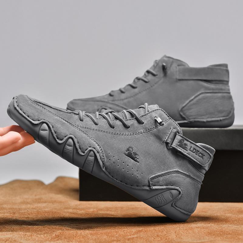 LDECK large size octopus men's shoes high top men's and women's sports and leisure shoes top leather Martin boots