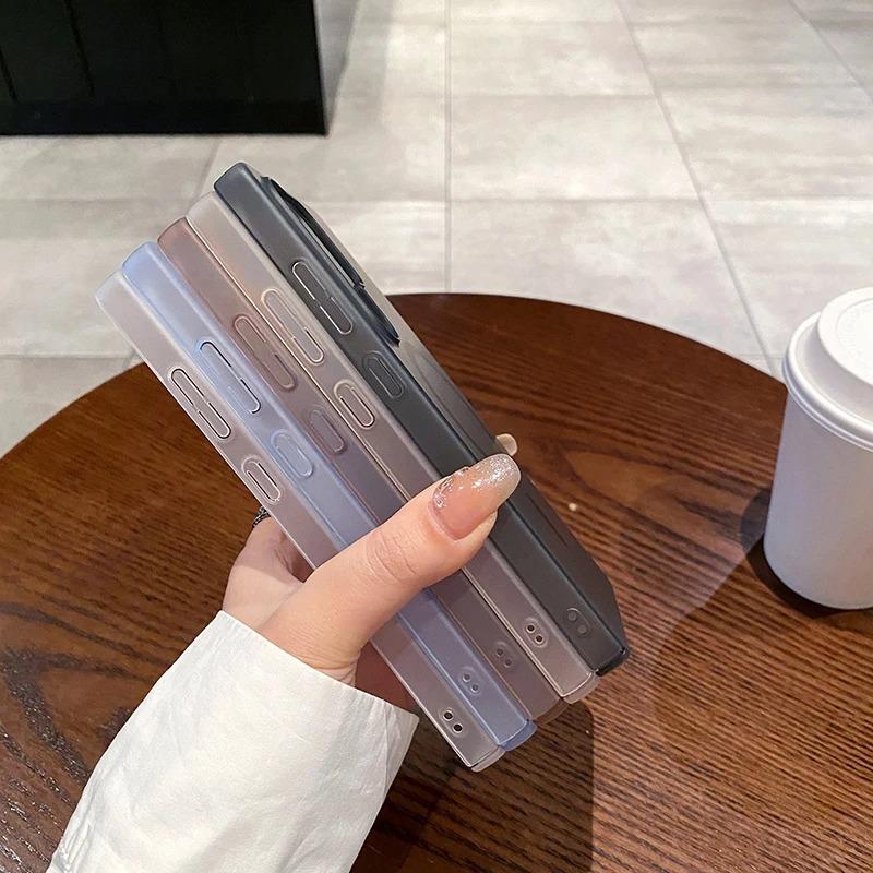 Ultra-thin Frosted PC Ice Fog Suitable for Samsung S25Edge Mobile Phone Case Magnetic Absorbing S24 New S23FE Simple Anti Fall