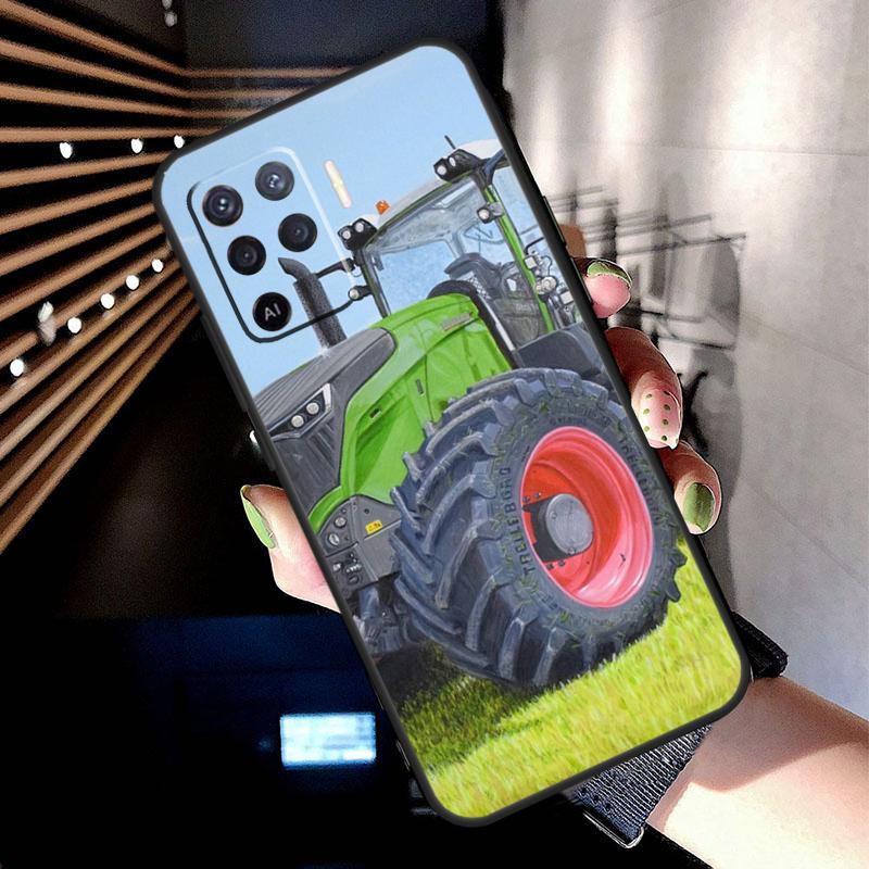 Farm Vehicle Tractor Case For Oppo A74 A54 A94 A80 A60 A40 A18 A38 A58 A78 A98 A96 A76 A16 A15 A17 A57 A77 A5 Pro