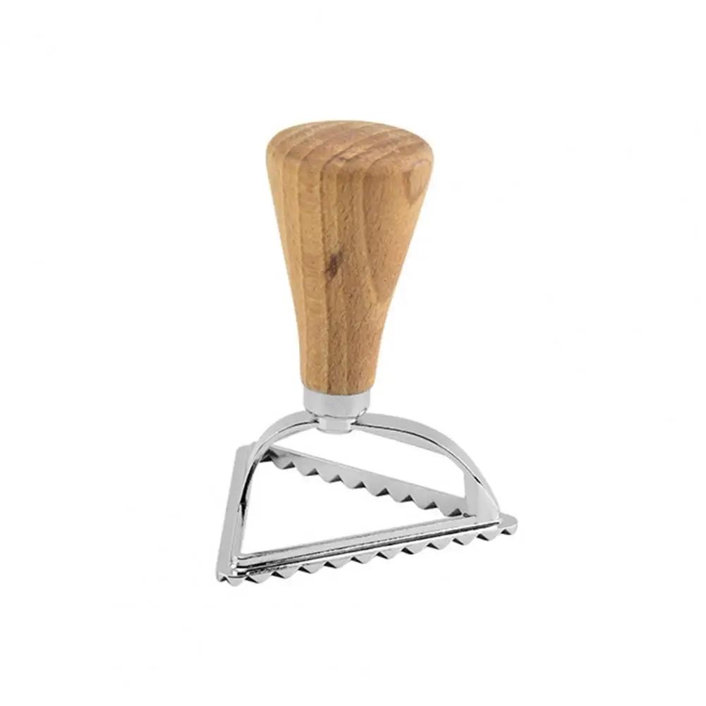 Cutter Pasta Maker Mold with Wooden Handle Kitchen Attachment for Making Pasta Dumplings Ravioli Lasagna Pierogi and More