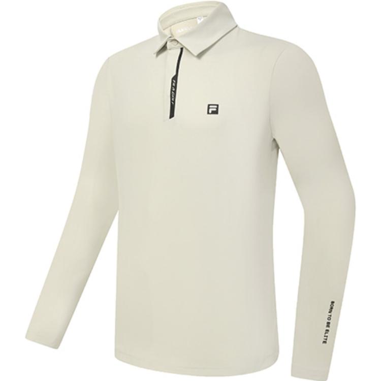 

Fila Однотонная облегающая легкая трикотажная рубашка поло с длинным рукавом Унисекс топы A11M335203FBG XXL