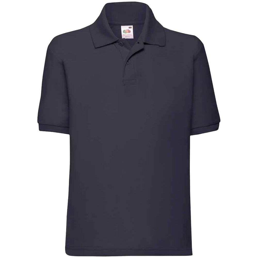 Fruit Of The Loom kinder/kind poly/katoen piqué poloshirt 3-4 Years
