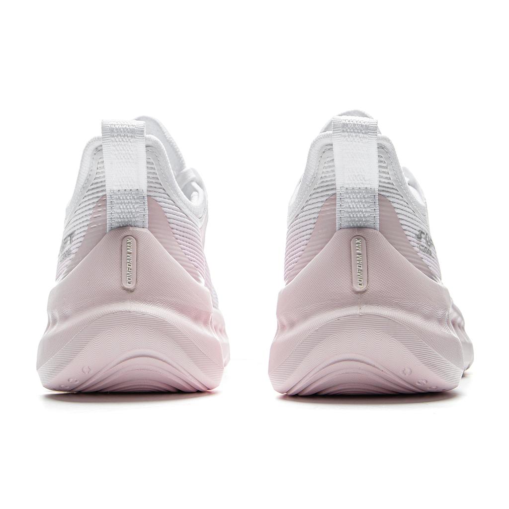 New LiNing Cushioning Breathable Wear Resistant Low Top Casual Shoes Women's White Pink AGLV010-4