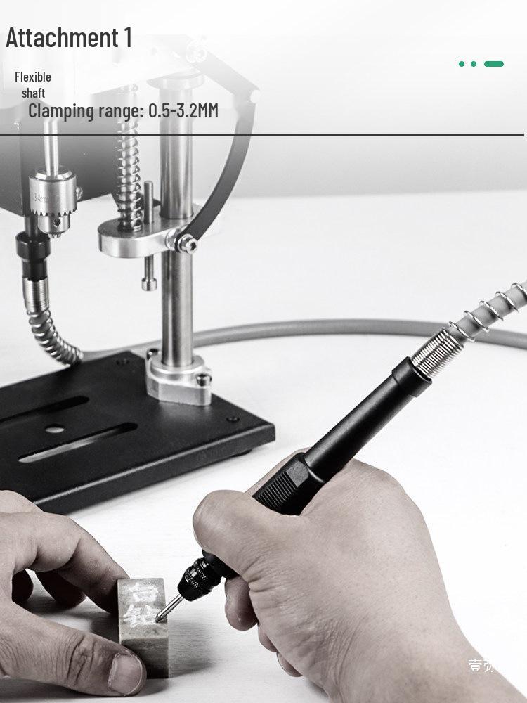 Compact Desktop Variable Speed Electric Drill Press - Mini Stand for Household Drilling