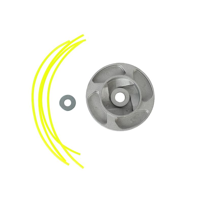 1Pcs Aluminum Grass Trimmer Head Replacement Parts With 4 Lines Brush Cutting Head Mower Accessories For Lawn