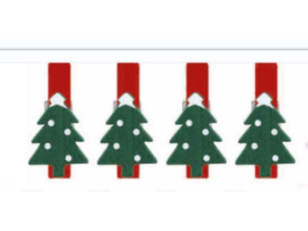 Eco-friendly Wooden Cartoon Clips: Creative Christmas Decor and Colored Wooden Patches