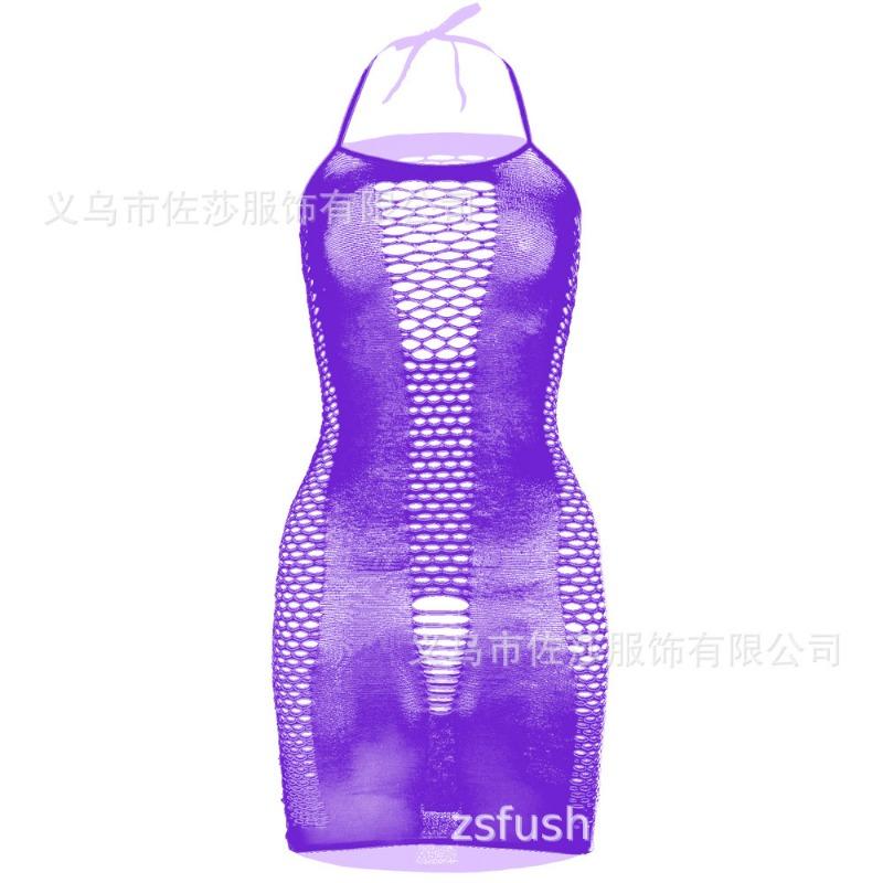 Sexy underwear, shoulder straps, princess hip-wrapped mesh skirt, sexy suspenders, hollow mesh coat