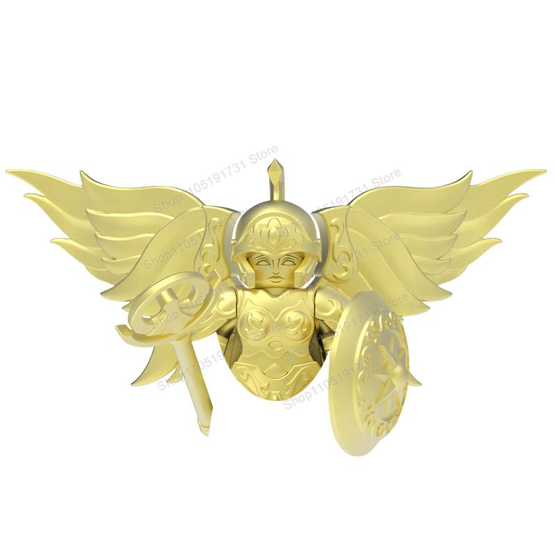 NEW Saint Seiya Athena building blocks dolls Model Bricks Anime Cartoon Action Figures Puzzle Toy Ornament Birthday Gifts