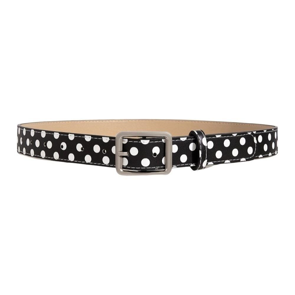 

Y2K Women s Belt Pin Buckle Leather Waist Belt Fashion Polk Dot Belt Dress Decoration