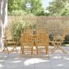 VidaXL Folding Garden Chairs Set of 6 53x66x99 Cm Bamboo, Folding Chair, Outdoor Furniture, Dining Chair, Furniture 3278515