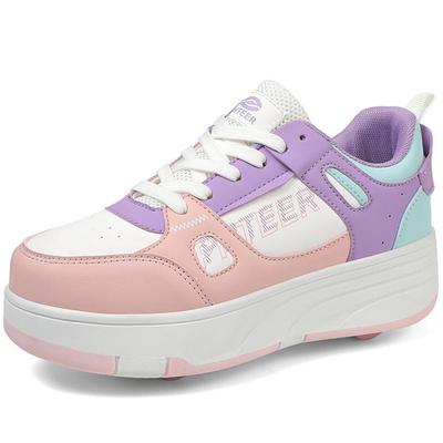 31-42 Girls Four Wheel Roller Skates Removable Flat Shoes Roller Skating Sports Shoes Boys/girls Roller Skates