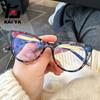 New Cat Eye Anti Blue Light Reading Glasses Women Fashion Design Outdoor Optical Reading Eyewear