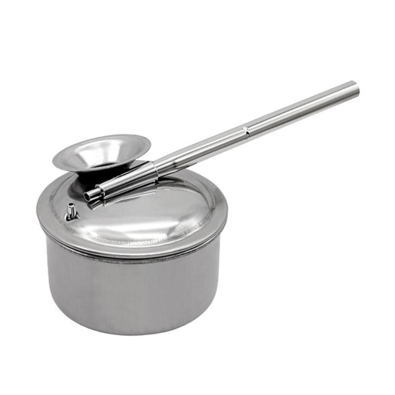 

100ml Stainless Steel Blowing Glaze Pots , Break Resistant Ceramic Painting Sprayer for Ceramic Painting Pottery Craft CN