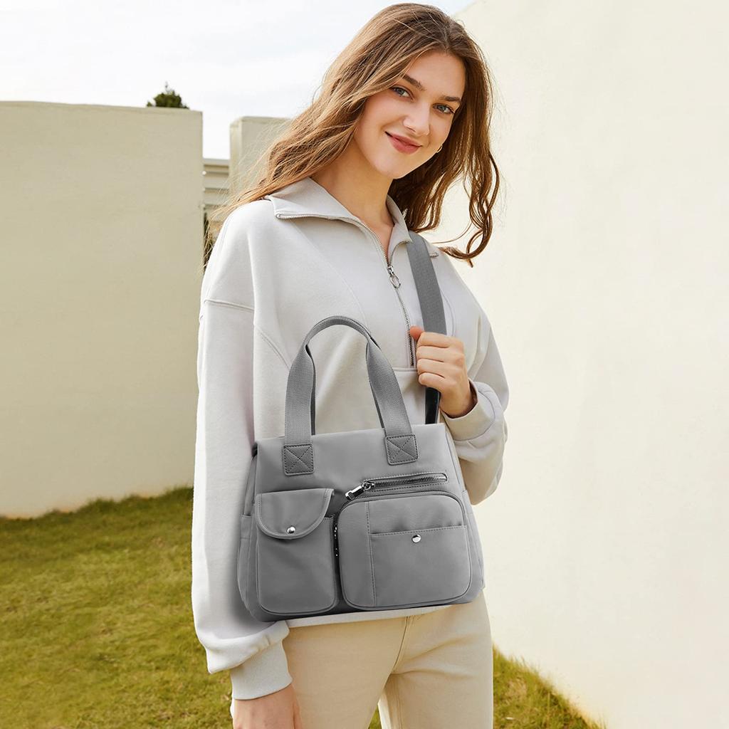 Shoulder Crossbody Perfect for and A popular unisex NICOLE&DORIS Women's Water-Repellent Bag, Bag, Nylon, Compact, Multi-Purpose, Multi-Pockets,