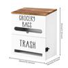 Wall-Mount Bag Storage Box Countertop Kitchen Paper Organizer Multi-Functional