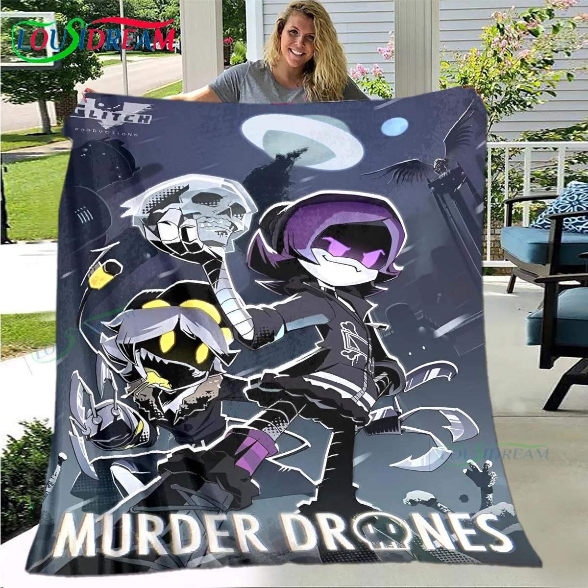 Happy Adults Toys Unisex Hot Cartoon Murder Drone Flannel Adult And Children Blanket Sofa Bed Decoration Blanket Portable Blanket Bath Towel Gift