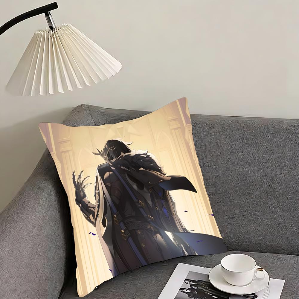 

CCapitano GenshinN Game Cushion Cover Pillowcase Ultra Soft Skin Friendly Fabric Cloud Like Comfort Concealed Zipper 30x30cm