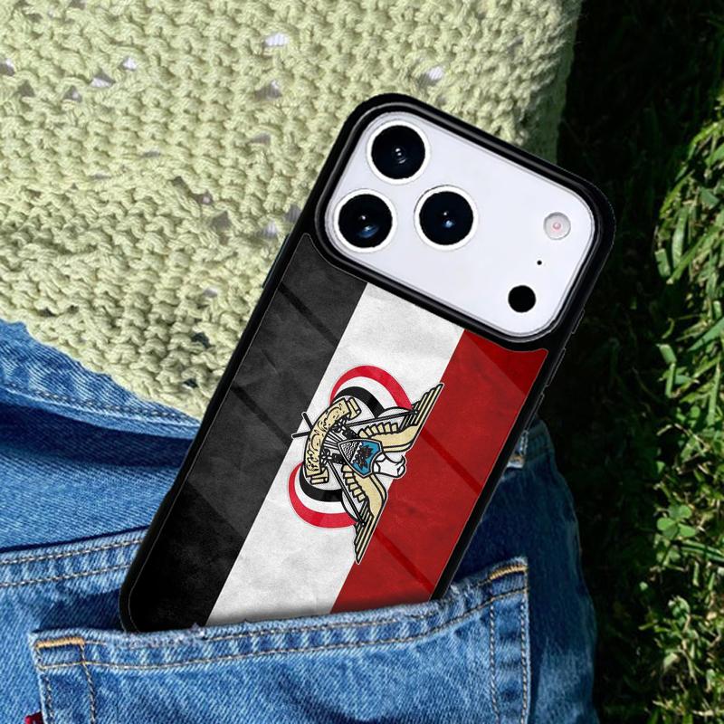 Jemen Nationalflagge Wappen Thema Handyhülle Für iPhone 17 AIR 16 Pro Max 15 14 Pro 11 12 13 Stoßfeste Silikonhülle